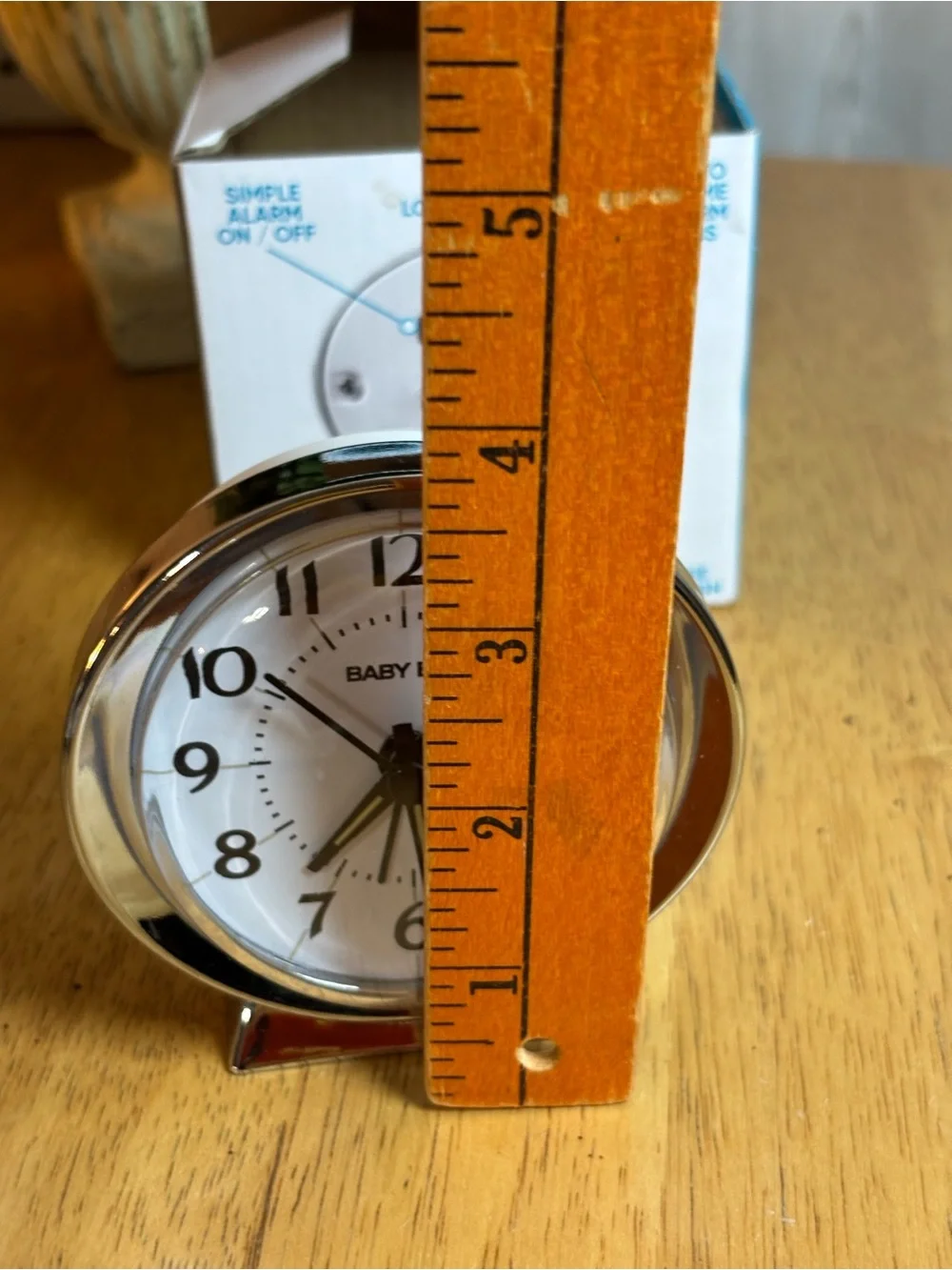 Vintage Westclox Baby Ben Classic Analog Alarm Clock Chrome Finish